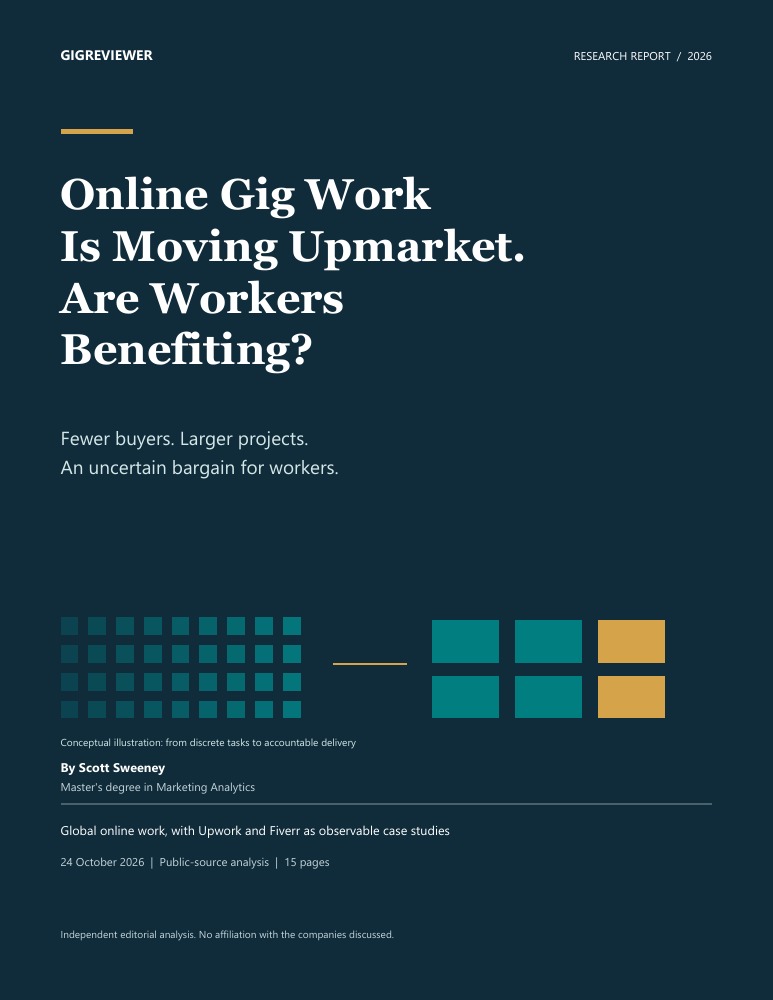 Spend Pool Analysis Online Gig Work Report: AI, Pay & the Upmarket Shift | GigReviewer